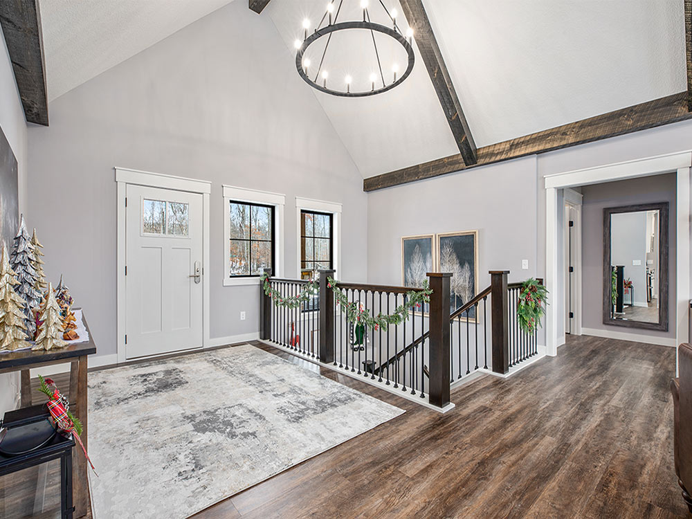 Foyer with staircase