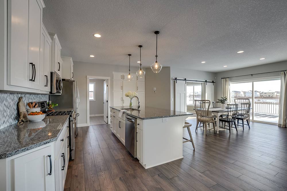 Kitchen and dining room