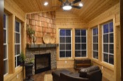 Three season with fireplace